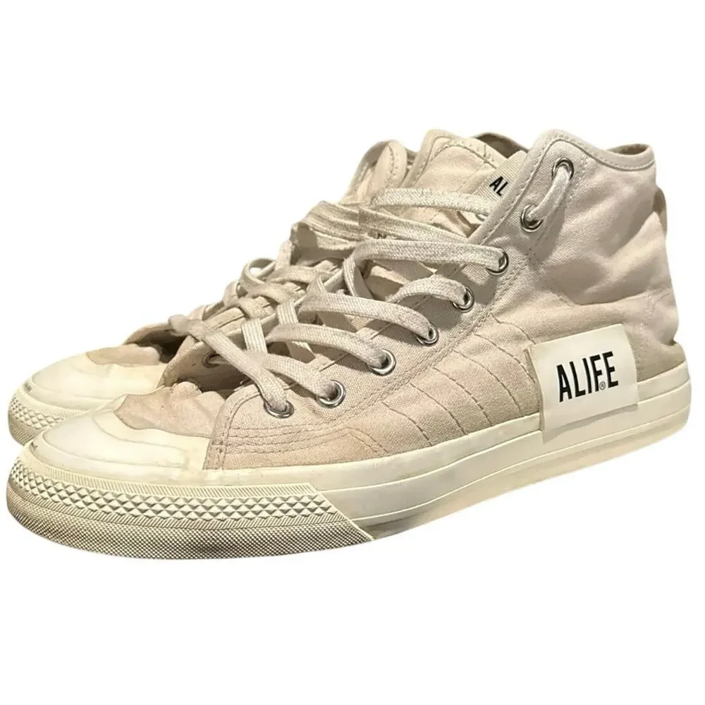 Adidas Alife X Nizza High A Way  Of Life US Size 11.5 Cloud Beige Sneakers